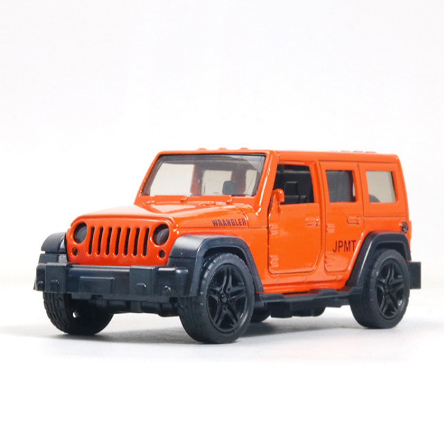 Boxed simulation alloy off-road vehicle model children sports car toy boy car model cake ornaments wholesale