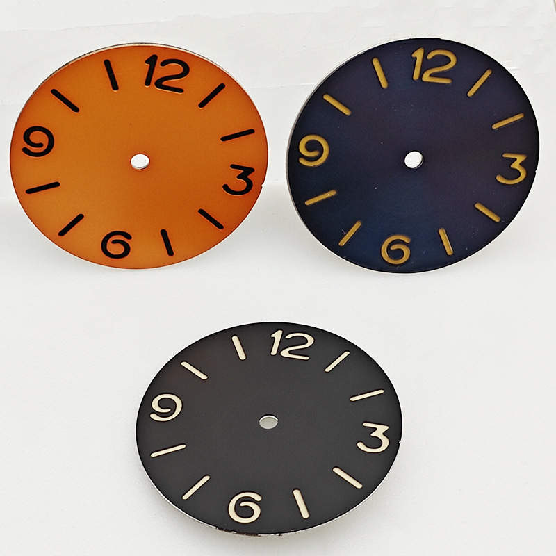 38.8MM Pilot Dial Watch Literal Accessories Green Luminous Fit ETA6497/ST3600 Manual Movement