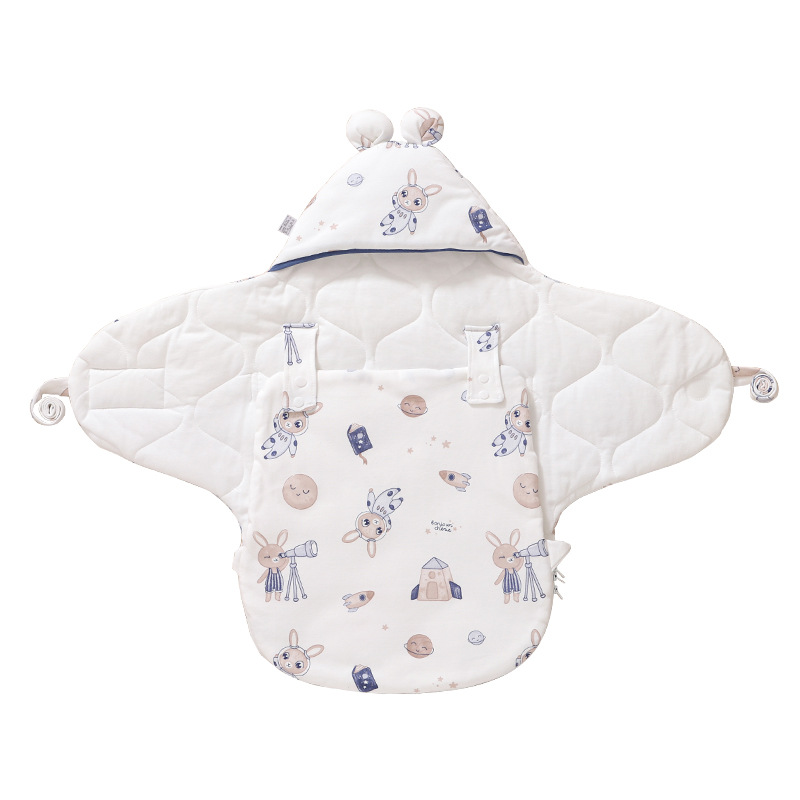 Rouyun Newborn Baby Delivery Room Quilt Newborn All-In-One Anti-Kick Quilt Sleeping Bag Pure Cotton Autumn and Winter Baby Supplies