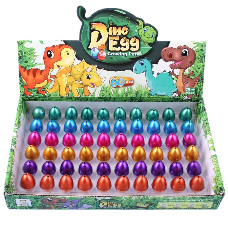 Factory wholesale cross-border creative small dinosaur egg hatching egg bubble water expansion children's educational stall toys