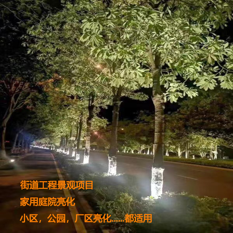 Led Tree Lamp Outdoor Ring Tree Lamp Cross-Border Export Remote Control Colorful Tree Lamp Round Hoop Tree Lamp