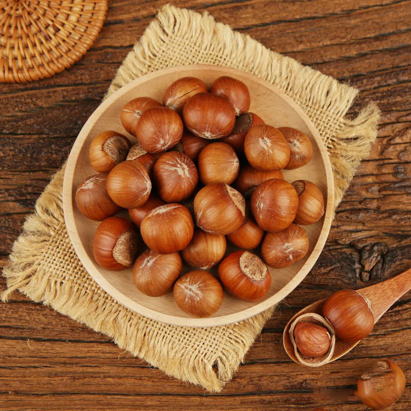 Hazelnuts Are a Specialty of Northeast China, Fresh, Shelled, Large Hazelnuts with Thin Shells, Roasted, Large Kernels, Original Flavor, No Additives, Nuts