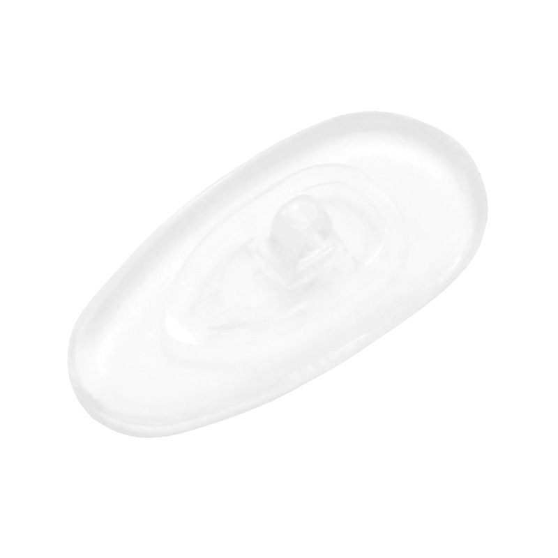 Silicone Nose Pads, Glasses Frame Accessories, Screw-Type Silicone-Coated Plastic Core, Non-Slip Nose Pads, Left and Right Pipe Stickers