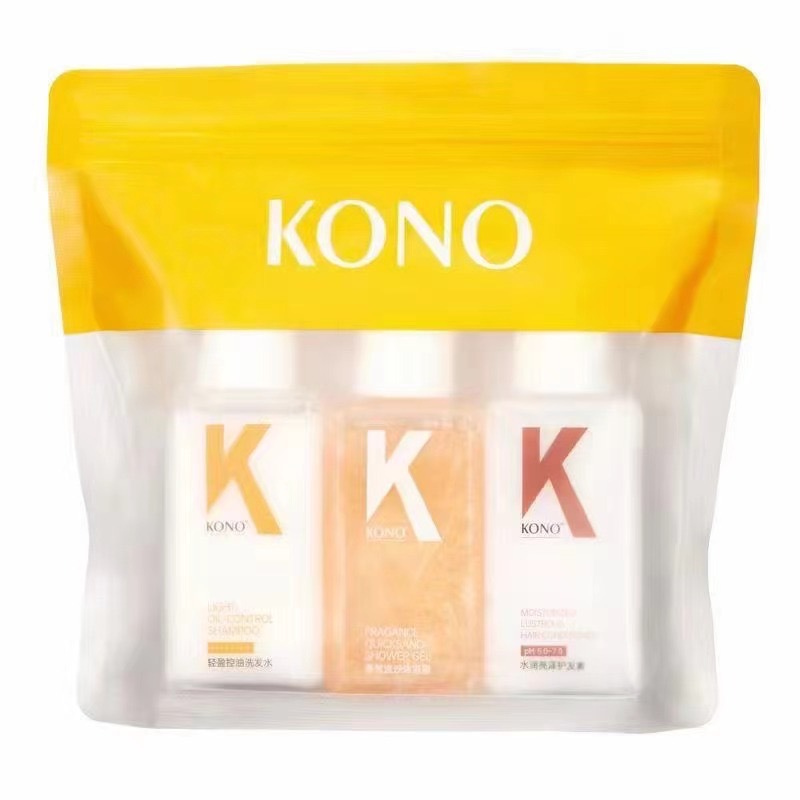 SPES Shampoo Conditioner Body Soap Wash Three-Piece KONO Wash & Protect Travel suit Sample Sample