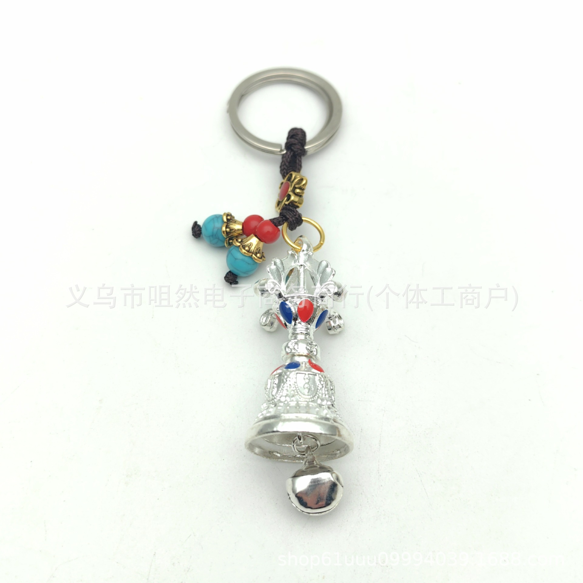 Xizang Jewelry Alloy Two-Color Vajra Pestle Vajra Bell Back Cloud Pendant Six-Character Mantra Car Hanging Jewelry Bag Hanging Jewelry