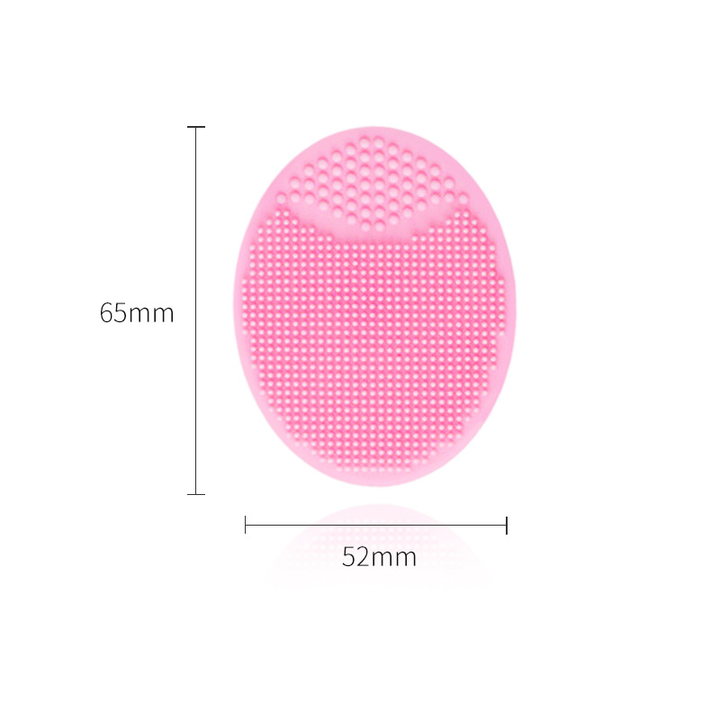 Factory spot bath exfoliating manual cleaning brush baby shampoo brush small oval silicone face massage brush