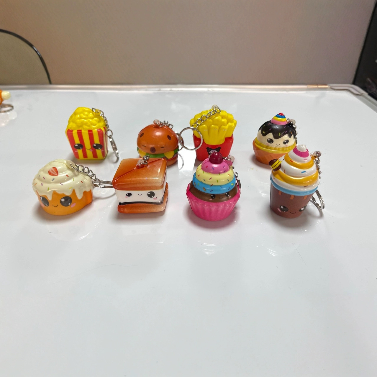 Cross-Border New Simulated French Fries Cake Slow Rebound Pinch Music Food Model Decompression Artifact Vent Doll