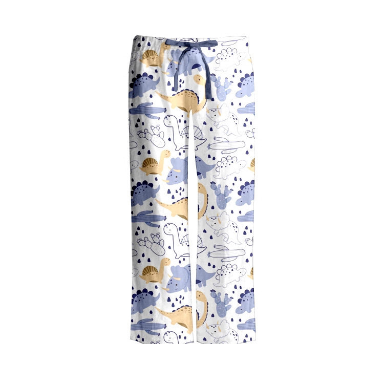 High-Quality Export Children's Clothing Printed Children's Cute Creative Customized Autumn Pajamas