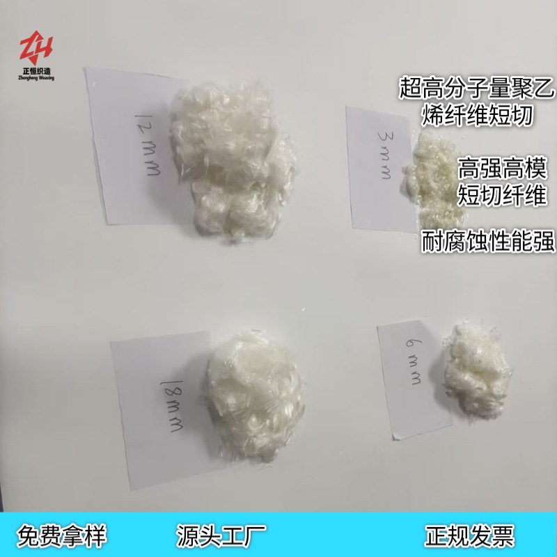 Композитный материал из волокон с ультравысокой молекулярной массой, противоразрывные волокна для армирования бетона/раствора