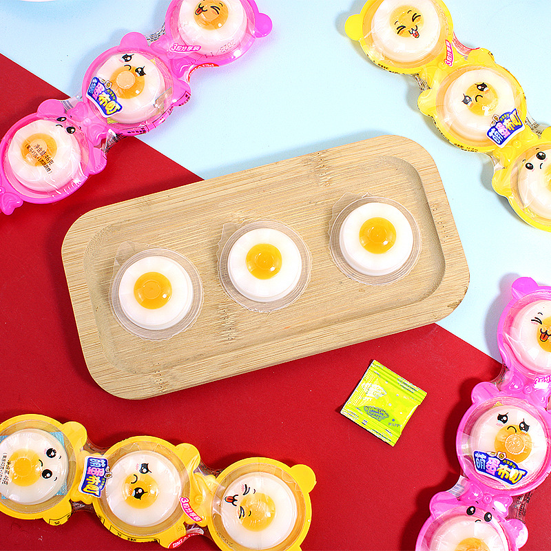 Fried Egg Cloth Wholesale Shop Internet Celebrity Children's Casual Fun Snacks Mini Fried Egg Jelly