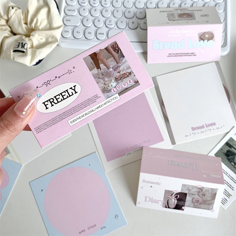 Original ins card head card back packaging bottom card Korean packaging out card protection jewelry baking gift packaging card