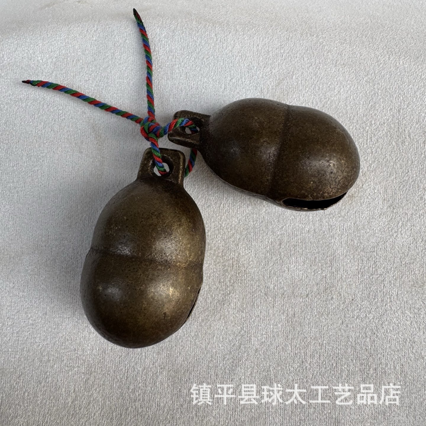 Brass Hanging Bells for Horses, Cows and Sheep, Peanut Bells, Decorative Bells, Pet Bells