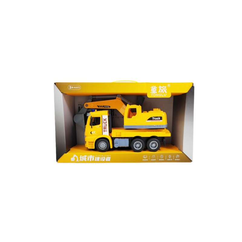 Children's Lighting and Sound Effects Fire Truck Engineering Vehicle Story Machine Inertia Car Toys Kindergarten Training Class Gifts Wholesale