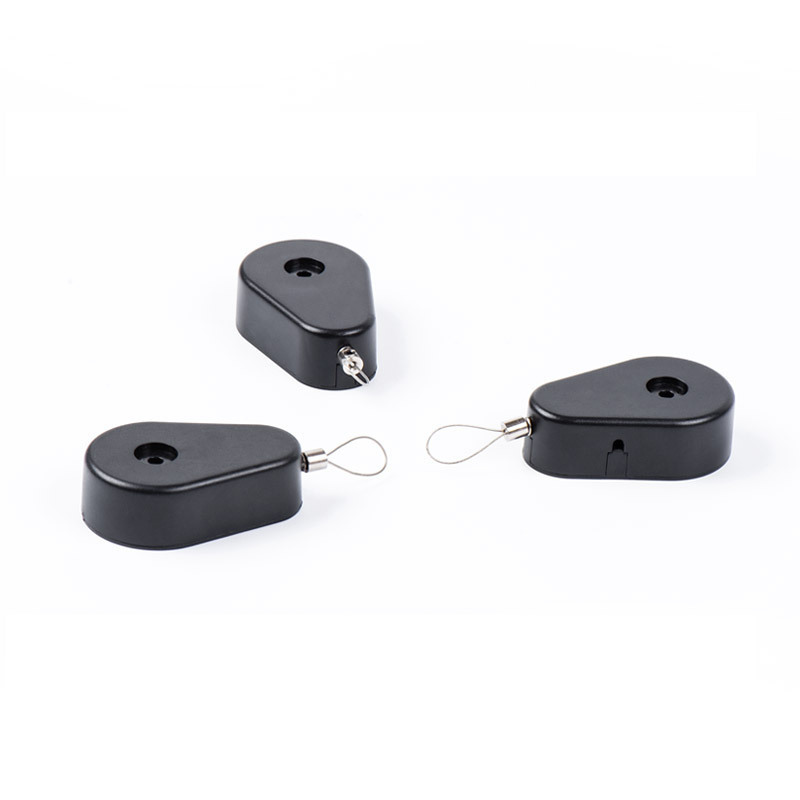 Mini Anti-Theft Display Box for Rings, Anti-Lost Automatic Retractable Steel Wire Rope Display Anti-Theft Pull Cord Box