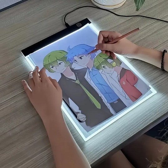 Handwriting fluorescent board LED luminous acrylic transparent writing board billboard stall shop menu display board