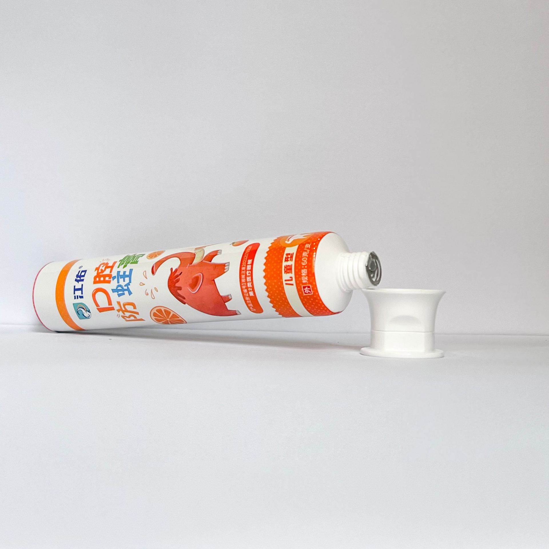 60g Aluminum-Plastic Composite Soft Tube, Customized Ointment Tube, Cosmetic Toothpaste Packaging Material, Various Caps Available for Customization