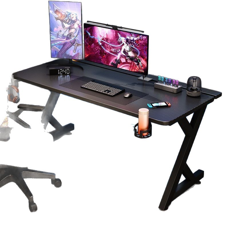 S3 Simple Modern E1 Grade Artificial Board Computer E-Sports Table Study Office Home Internet Celebrity Carbon Fiber Texture Desktop