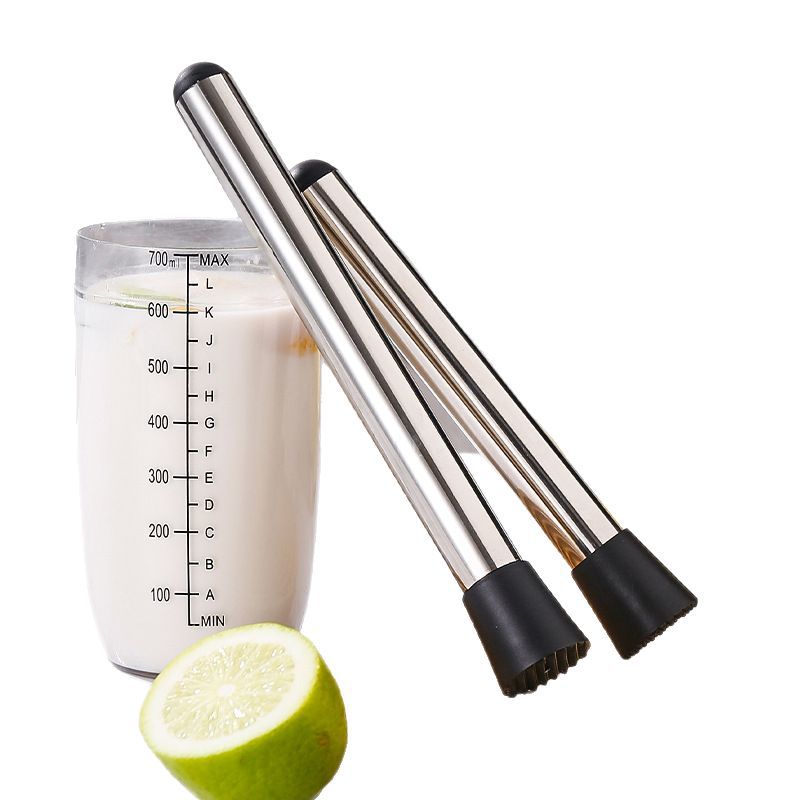 Juicing Stick, Crushed Ice Stick, Hand-Beaten Lemon Hammer, Juice Stick, Shaker Cup, Tea Drink, Stainless Steel Fruit Ice Hammer, Food