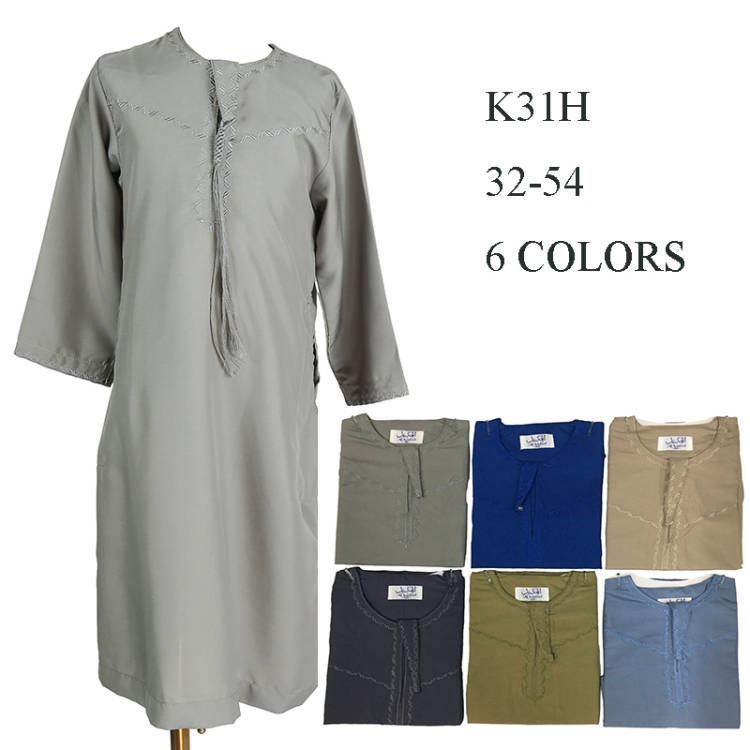 Оптовая продажа детских арабских халатов фабрики Yiwu, 6 цветов, оманские халаты, 1066,66 см-1799,98 см, этнический стиль одежды Хуи