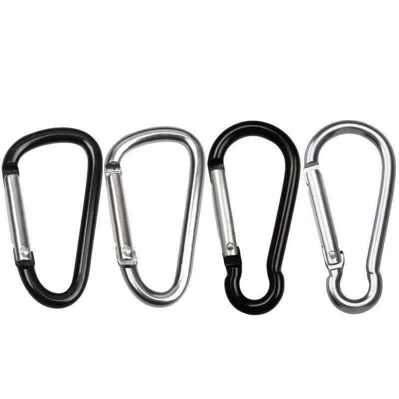 In-Stock 45678 D-Shaped Aluminum Alloy Carabiner, Oxidized Gourd-Shaped Earphone Case Quick-Release Buckle, Outdoor Climbing Buckle