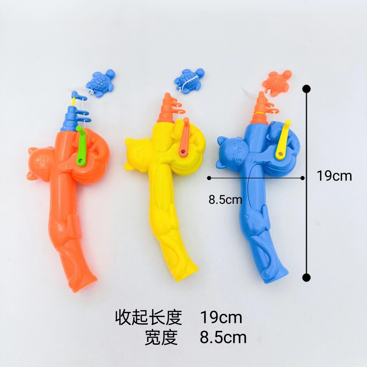 Children's Fishing Toys Park Square Amusement Park Street Stall Magnetic Fishing Fake Fish Bulk Fishing Rod Net Fishing Wholesale