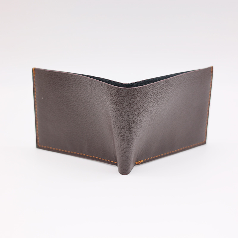 Men's Business Pu Leather Genuine Leather Pebbled Wallet Men's Wallet Business Fashion Men's Multi-Card Slot Wallet