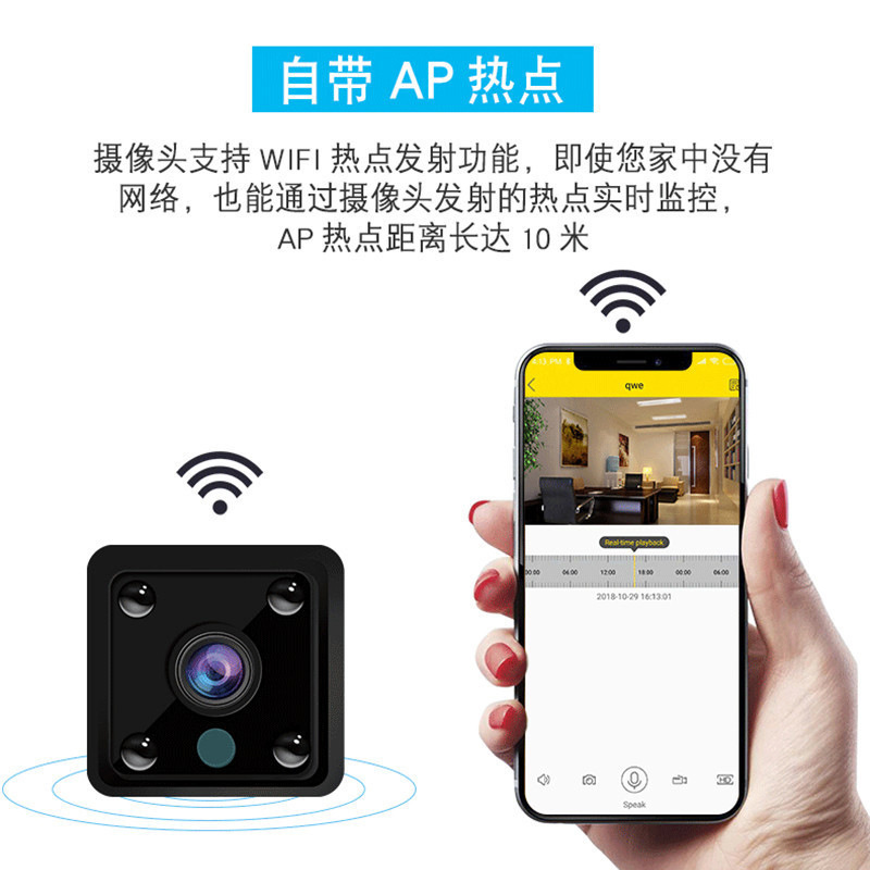 X6 Pet Cube Wifi Camera Infrared Night Vision 20,000 Hd Pixel Security Wireless Monitoring Smart