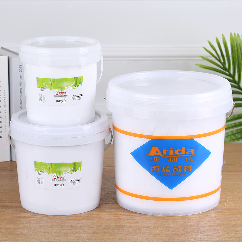 Aalida Wall Painting Acrylic Paint 3kg Large Barrel Buddha Statue Coloring Tire Painting Large Area Wholesale Large Capacity