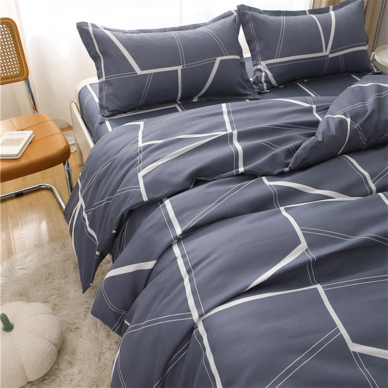 Quilt Cover Single Piece Pure Cotton Single Double Student Dormitory 1.25m 2m Cartoon Quilt Cover Mattress Cover