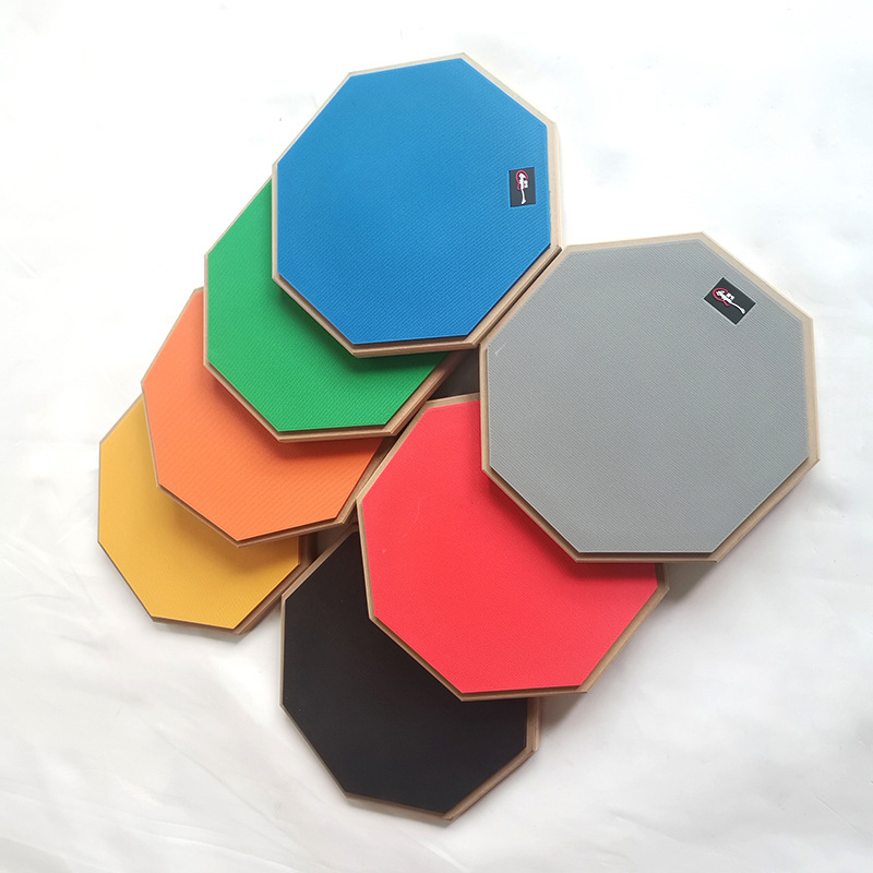 12-inch Rubber Dumb Drum Pad Set Beginner's Practice Introduction Drum Pad Muffler Noise Reduction Dumb Drum Percussion Musical Instruments