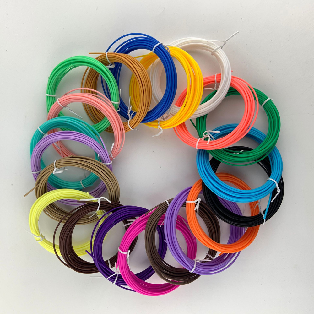 Factory wholesale 3d printing pen consumables PLA high temperature wire PCL low temperature material 1.75mm3 5m 10 m