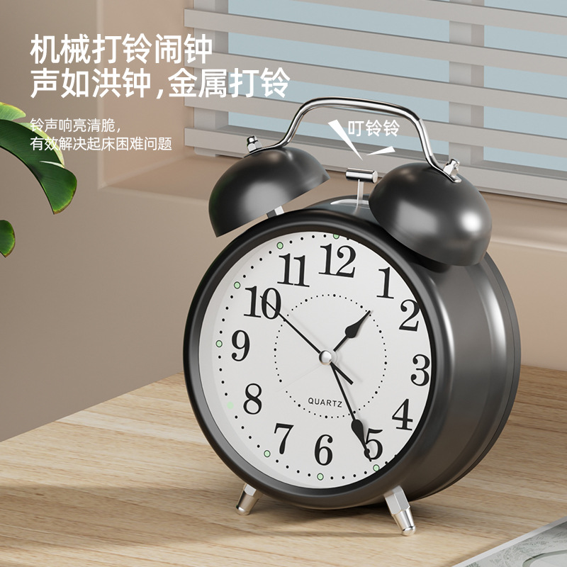 Alarm clock student-specific wake-up artifact strong wake-up smart 2024 new clock small timer cross-border