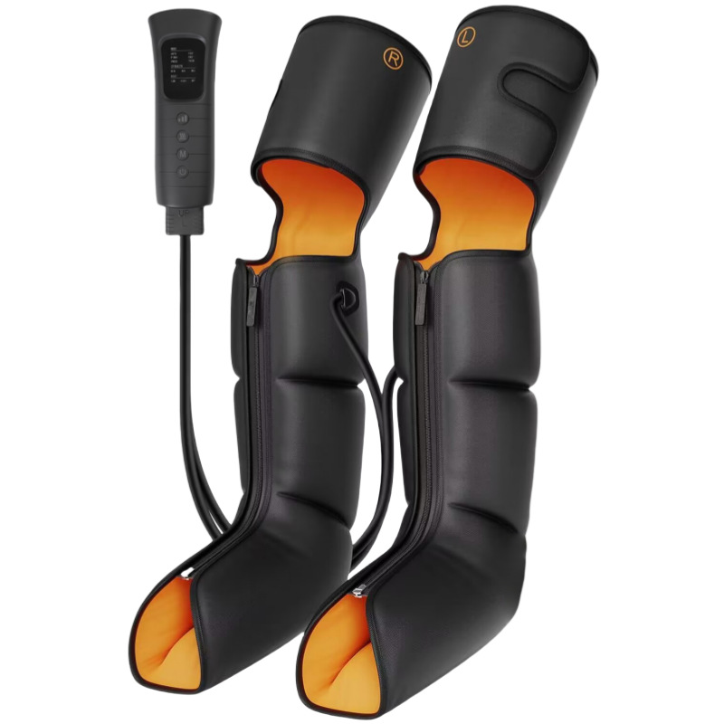 Electric Leg Massager Air Wave Full Leg Massage Therapy Device Foot and Calf Massager with Heat Therapy