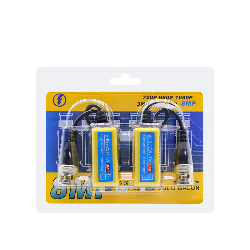 Cross-border hot sale twisted pair transmitter video transmitter monitoring signal converter 8MPVideoBalun