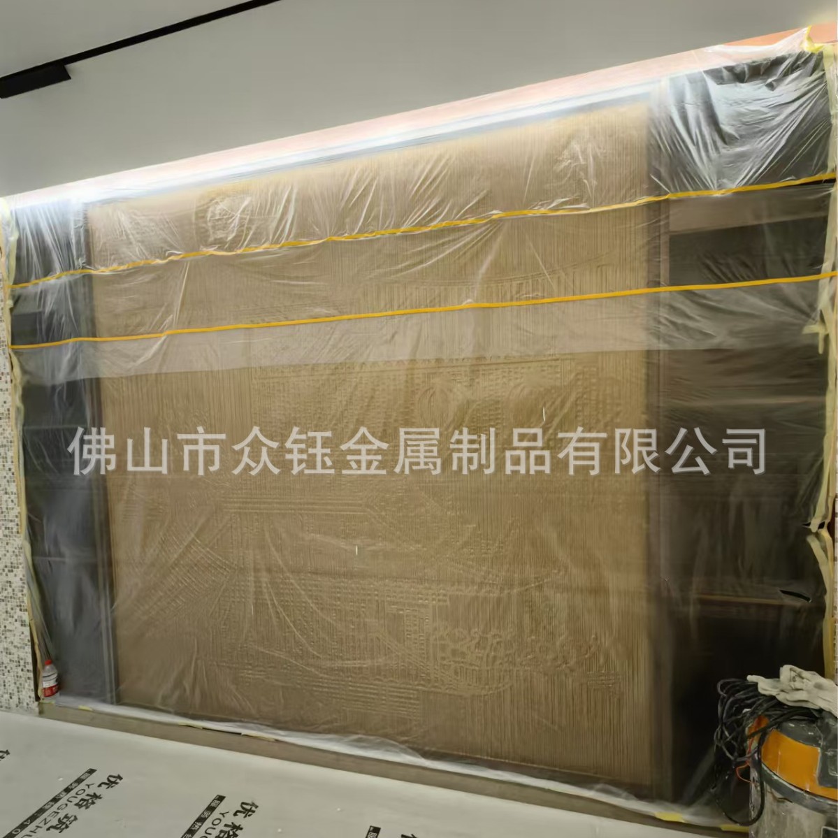 Villa Entrance Screen Home Decoration Hotel Entrance Metal Aluminum Art Grille Stainless Steel Partition