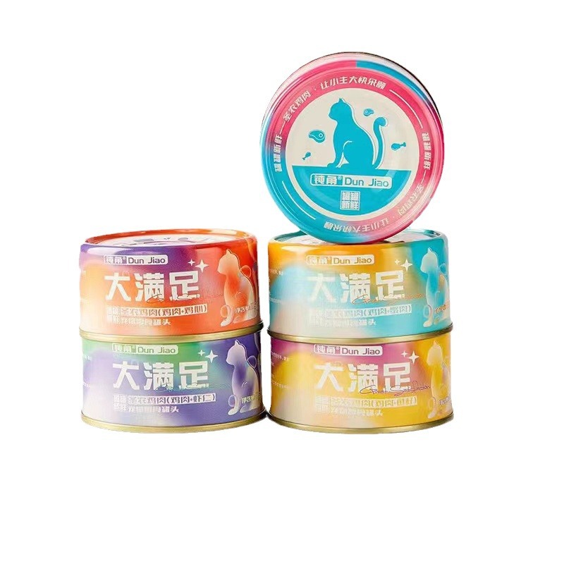 Big Satisfaction Obtuse Angle Cat Canned Pet Snacks Soup Cans Full Stage Cats 24 Cans Shennong Chicken Staple Food Nutrition