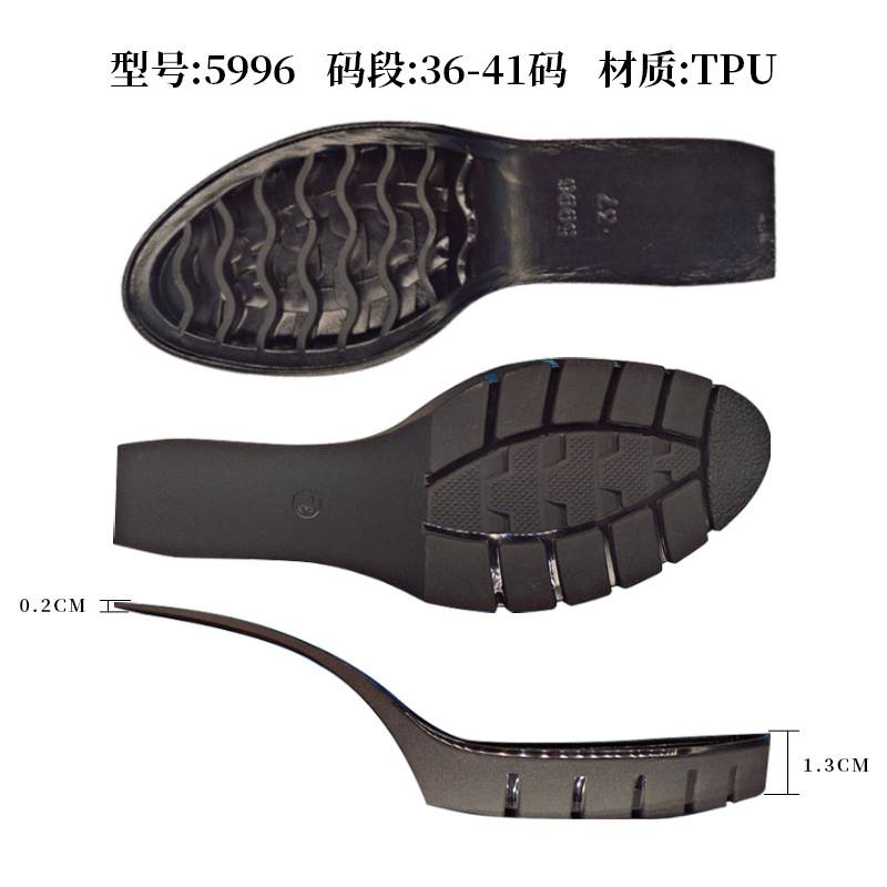 Factory Direct Sales Wear-Resistant Women's High-Heeled Shoes Combined with Thickeneded Soles for Women's Forefoot Fashionable Non-Slip Tpu Soles