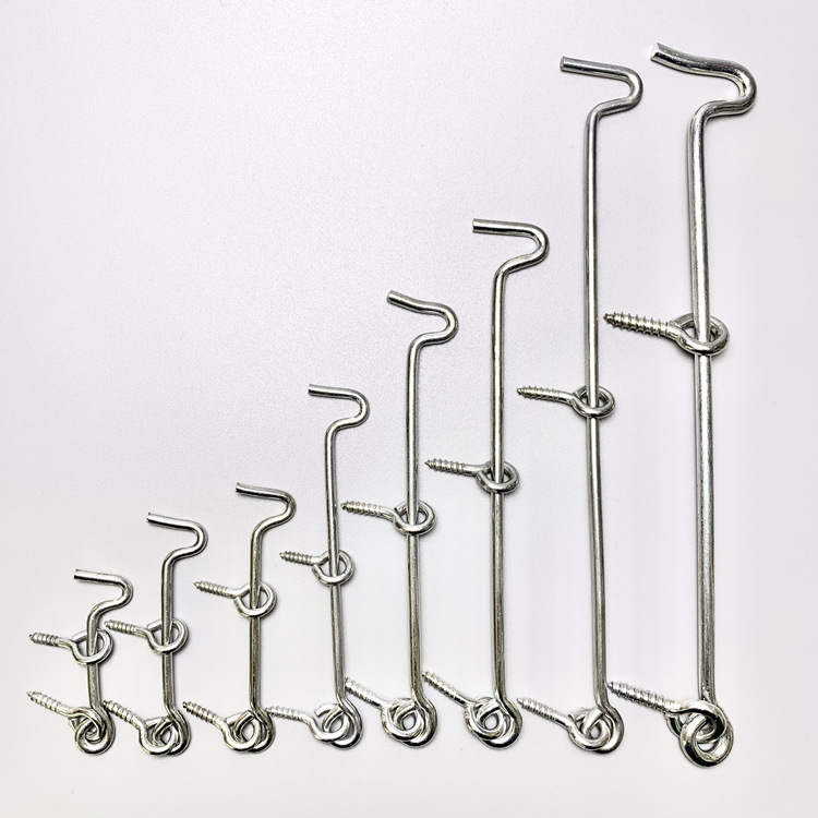 Old-Fashioned Galvanized Window Hook Flower Basket Bracket Tripod Accessories Hook Hook Door and Window Support Rod Hook Hook Windproof Hook