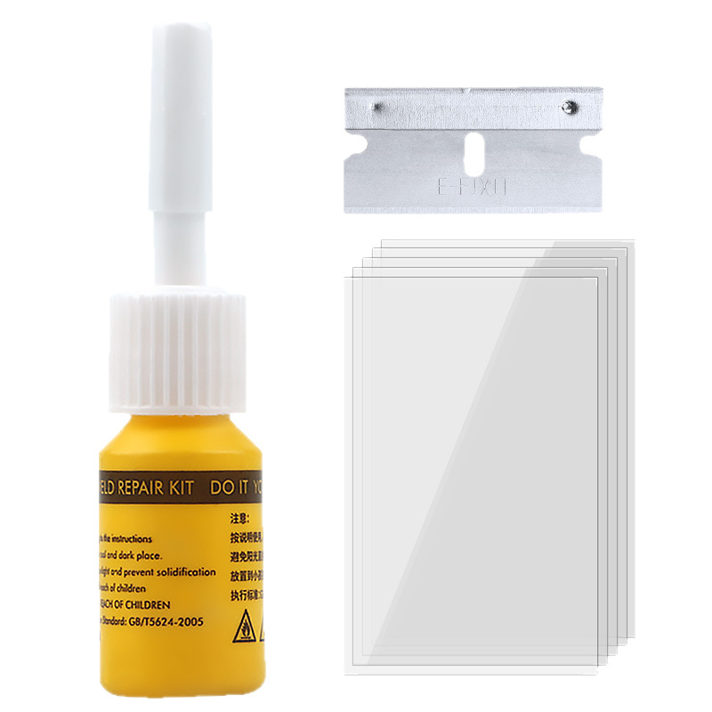 Car Glass Crack Repair Liquid Front Windshield Scratch Repair Mobile Phone Window Mirror Crack Adhesive Repair