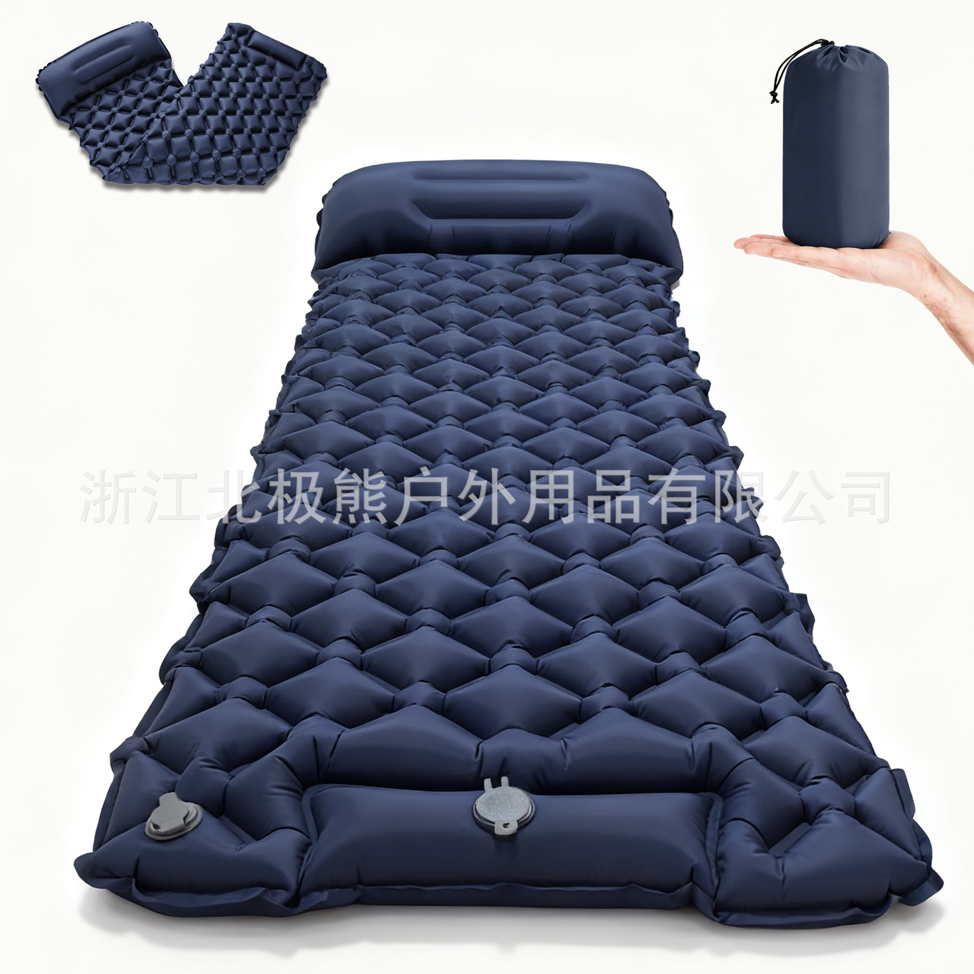 LT-04 Новый одинарный ромбовидный надувной мат для кемпинга, ультралегкий, влагозащитный