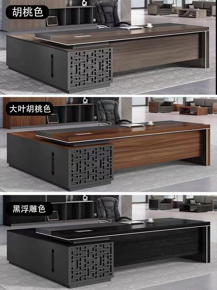 Office Desk Chairman Studio Office Desk Manufacturer Direct Sales Single Corner Office Desk Combined Office Desk and Chair