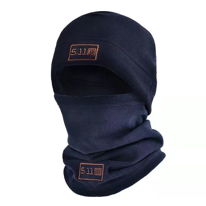 in stock Outdoor Cycling fleece-lined Thickened Neck Protection Fleece Mask Multifunctional fleece-lined Neck Set Windproof Ski Hat