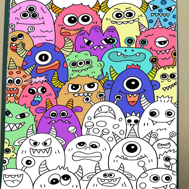 Line Drawing Sketch Pen Control Practice Drawing Sketch for Boredom Relief at Work Practice Tracing Drawings