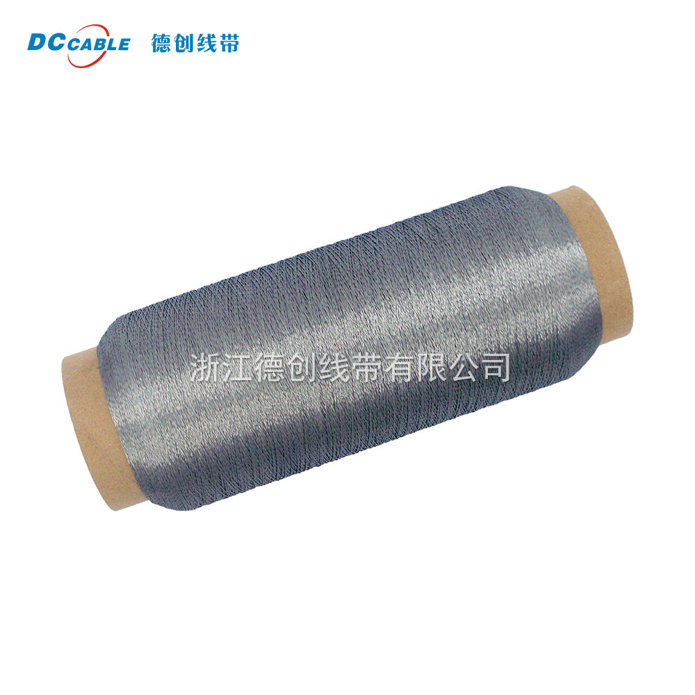 Прямые продажи завода высокотемпературостойкая проводящая волокнистая швейная нить катушка проводящей швейной нити металлический нагревательный провод
