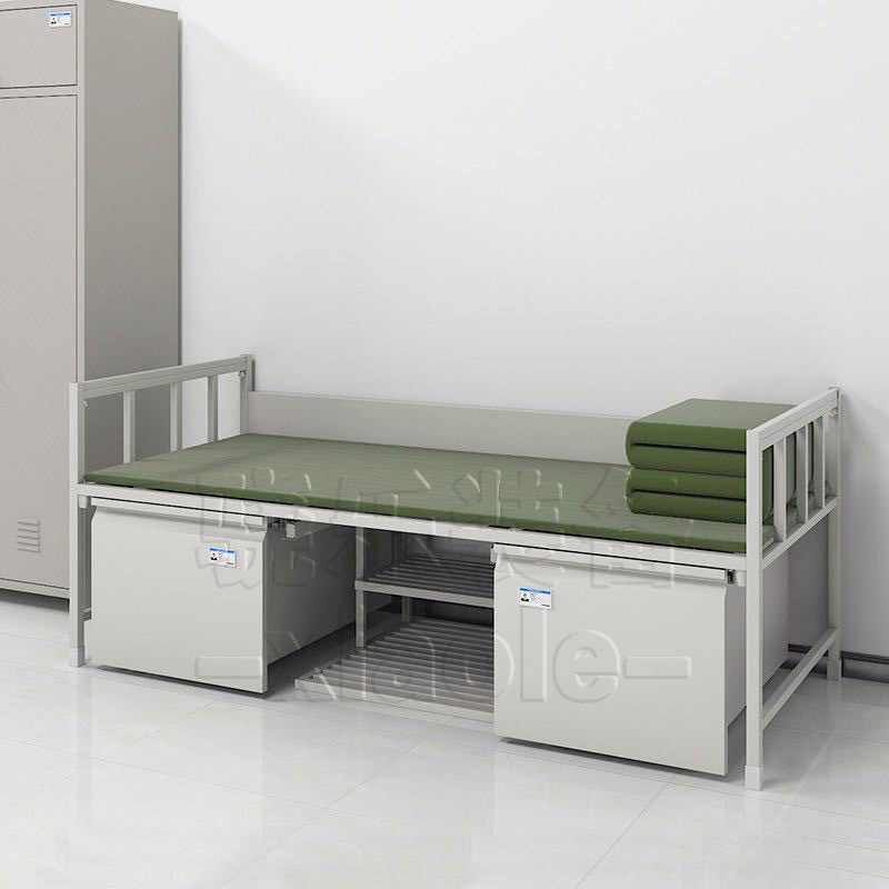 однослойная кровать, двухслойная кровать, интерьерный шкаф, шкафчик, общежитие, казарма, учебный стол и стул, офисный шкаф