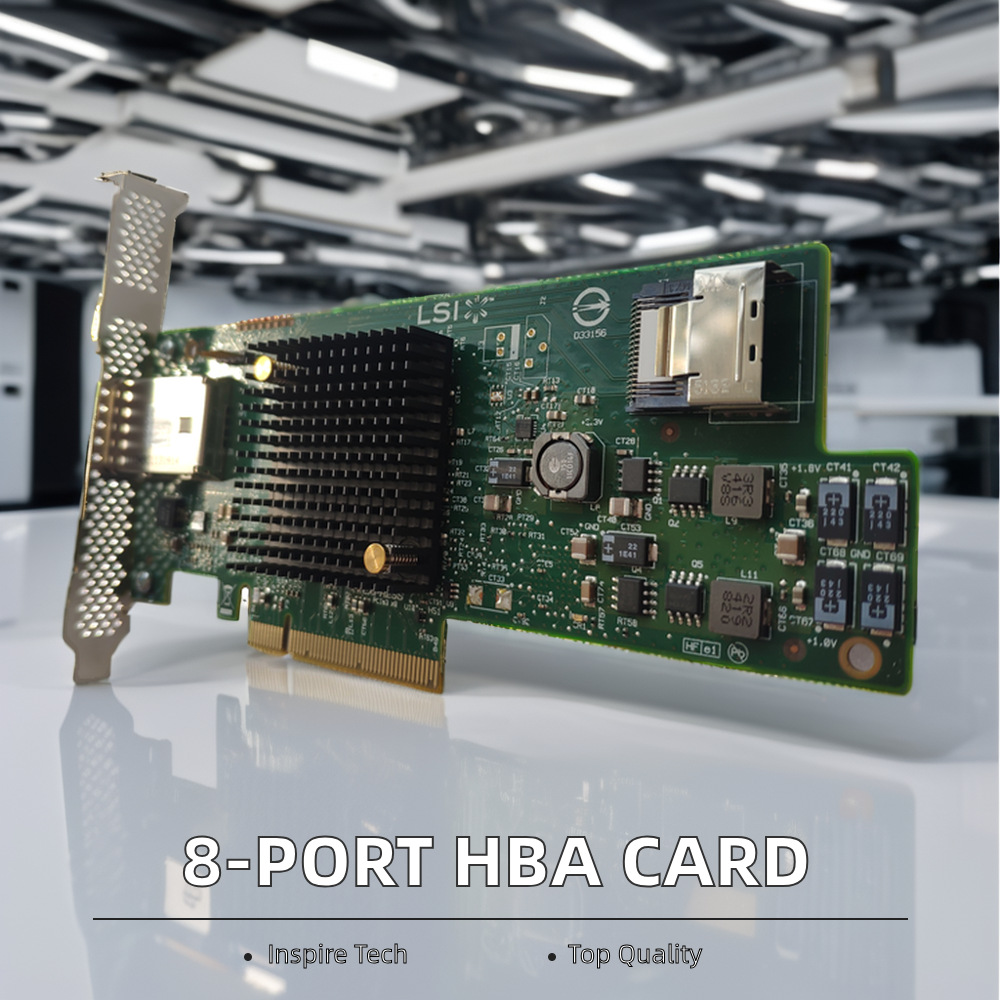 Original Large-Scale Integrated Circuit Sas 9217-4I4E 8-Port Hba Card with 4 Internal and 4 External