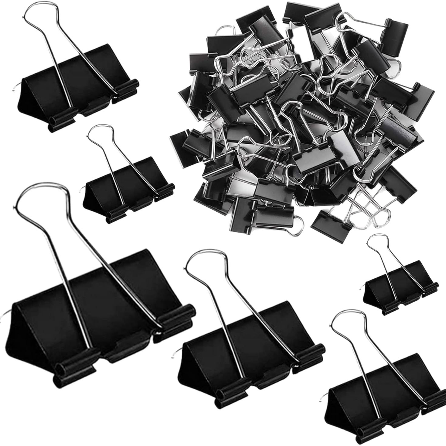 Black Anti-Tail Clip, Bill Clip, File Clip, Student Test Paper Organizer Clip, Dovetail Clip, Fixed Book Clip, Office