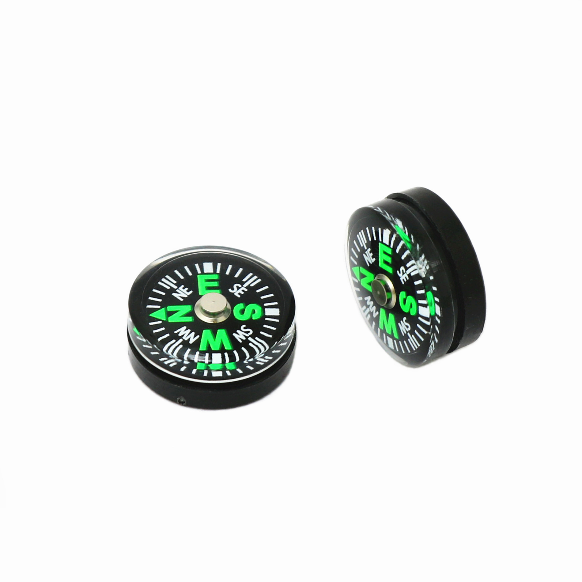 A Large Number of Spot Mcvitie's 15mm Plastic Compass, Environmentally Friendly, Oil-Filled, Precise Compass, Suitable for Outdoor Use and Portable