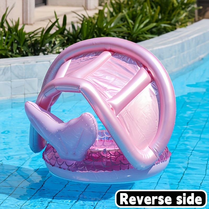 2026 New Cross-Border Dropshipping 1 Pink Mermaid Tail Inflatable Swimming Ring