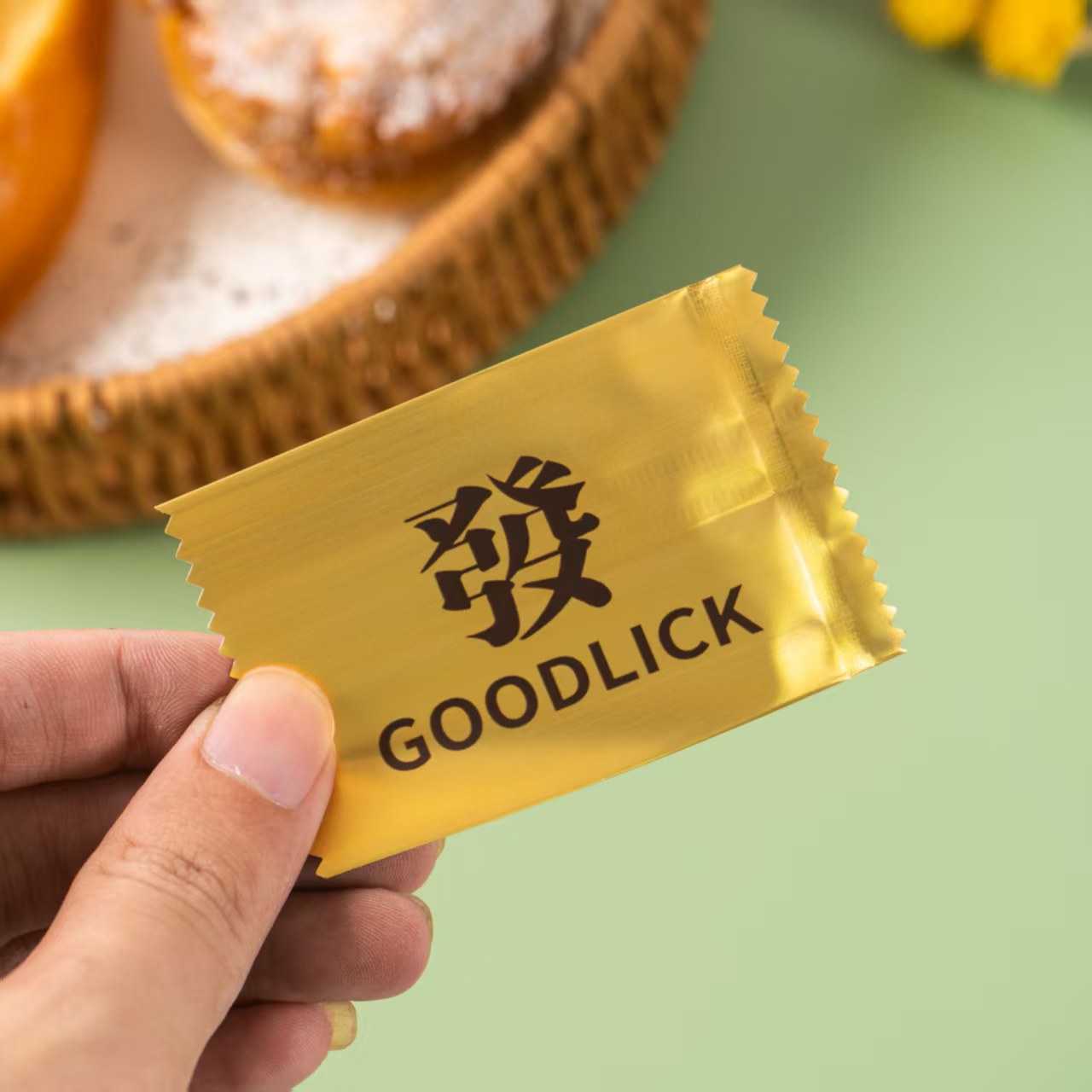 In-Stock Gold Blind Bags Empty Bags Trendy Toy Ko Blind Box Bags Wholesale Ingot Plastic Chip Surprise Bags Self-Sealing Bags